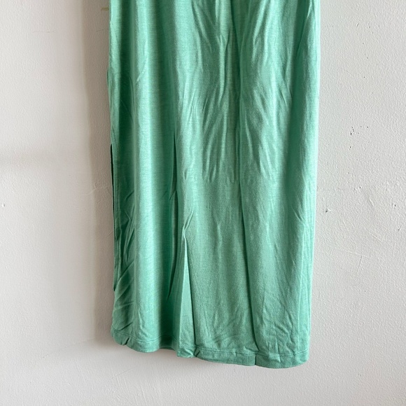 ba&sh Tisha Draped T-Shirt Dress | Green | Size XS, US 2 - Picture 12 of 16